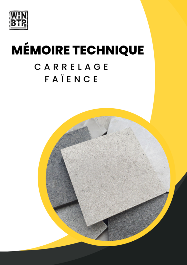 Mémoire Technique Carrelage