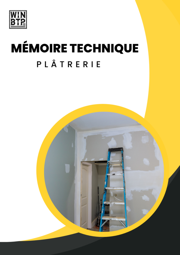 Mémoire Technique Plâtrerie